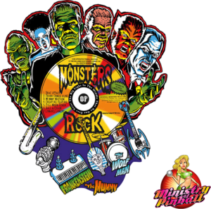 Monster Bash Playfield Overlay 1