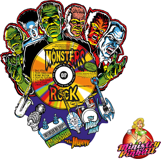 Monster Bash Playfield Overlay 1 - Image 1