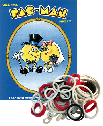 Mr. & Mrs. Pac-Man Pinball Rubber Set - Image 1