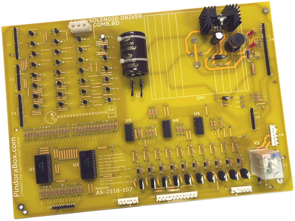 Bally Lamp/Solenoid Combination Board AS-2518-107 - Image 1