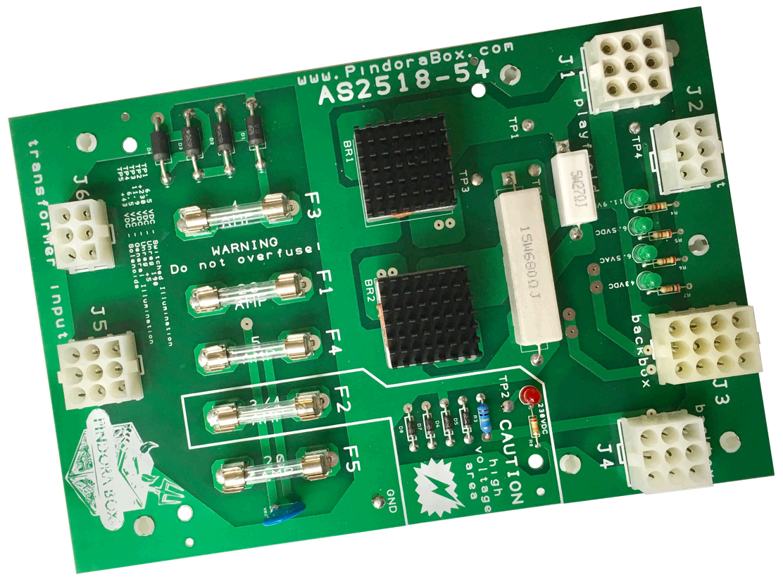 Bally Power/Rectifier Board AS-2518-54
