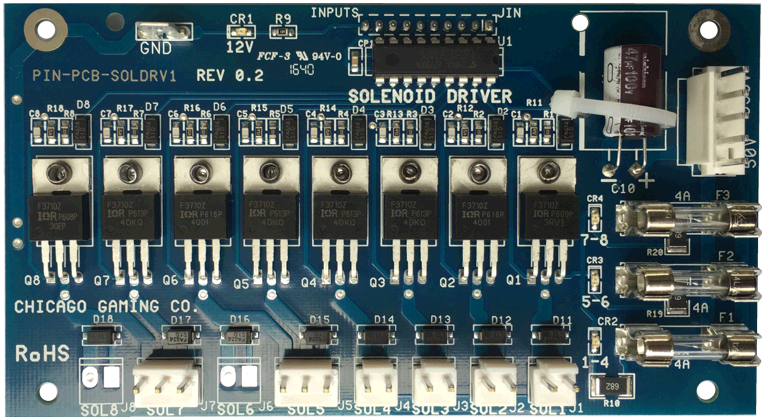 Medieval Madness Remake Solenoid Driver Board - Image 1