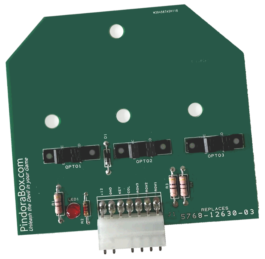 Drop Target 3 Bank Opto PCB A-13609 - Image 1
