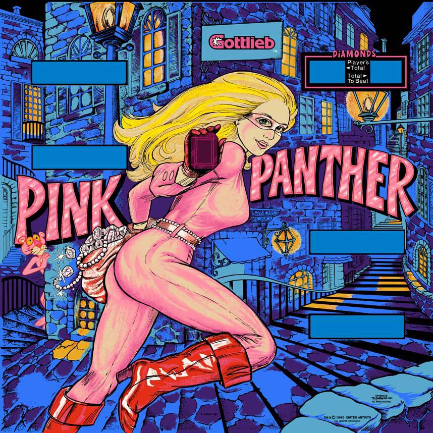 Pink Panther Backglass - Image 1
