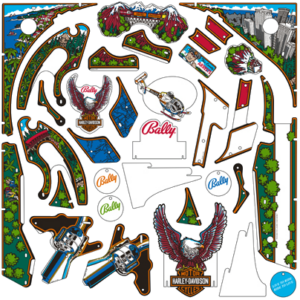 Harley Davidson Plastic Set