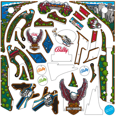 Harley Davidson Plastic Set - Image 1