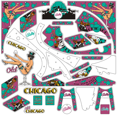 Old Chicago Plastic Set - Image 1