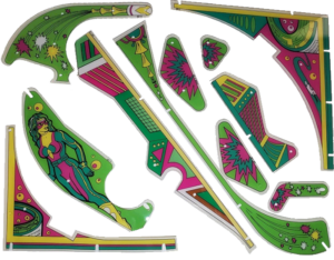 Tri-Zone Playfield Plastic Set 30-487