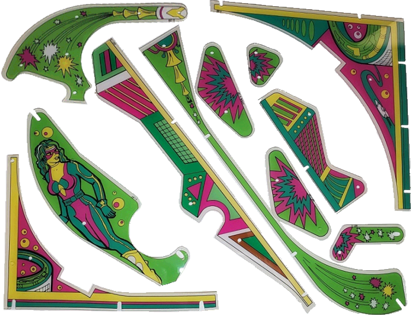 Tri-Zone Playfield Plastic Set 30-487 - Image 1
