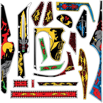 Black Knight Plastic Set - Image 1