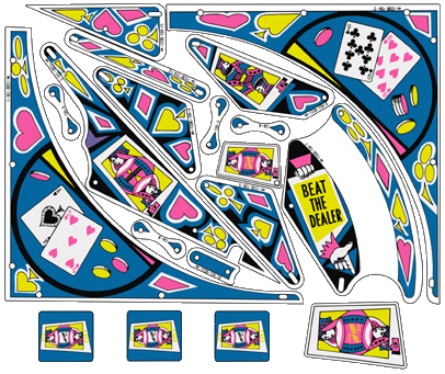 Black Jack Plastic Set - Image 1