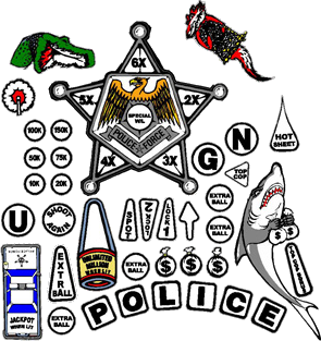 Police Force Insert Decals