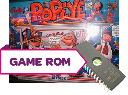 Popeye CPU Game/Sound Rom Set (Prototype) - Image 1