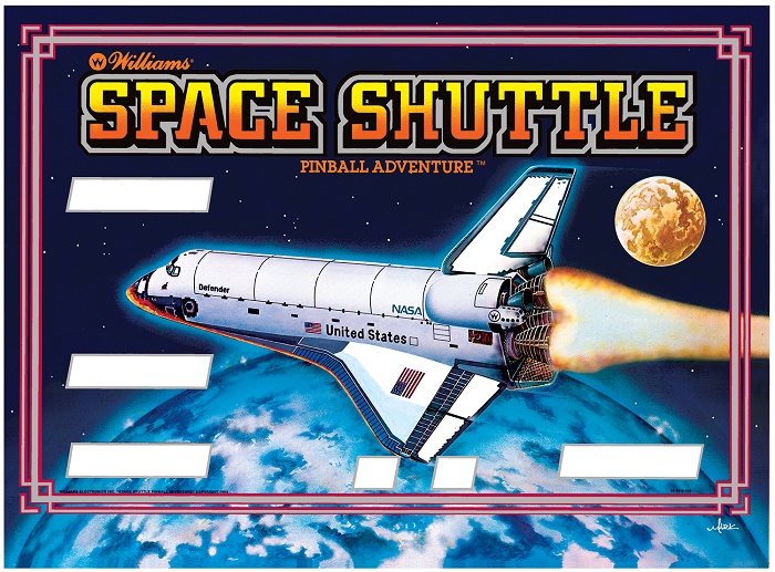 Space Shuttle Backglass - Image 1