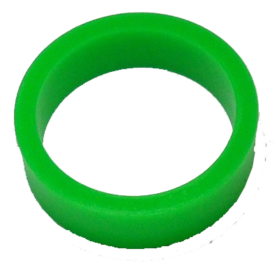 Saturn™ Flipper Ring - FLUORESCENT GREEN 1.5 Inch x .5 Inch #2 Hardness (Medium) - Image 1