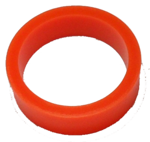 Saturn™ Flipper Ring - FLUORESCENT ORANGE 1.5 Inch x .5 Inch #1 Hardness (Soft)