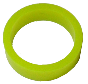 Saturn™ Flipper Ring - FLUORESCENT YELLOW 1.5 Inch x .5 Inch #1 Hardness (Soft)