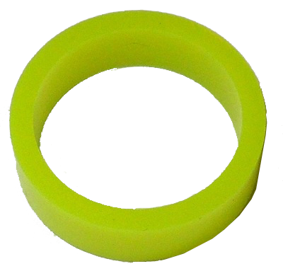Saturn™ Flipper Ring - FLUORESCENT YELLOW 1.5 Inch x .5 Inch #1 Hardness (Soft) - Image 1