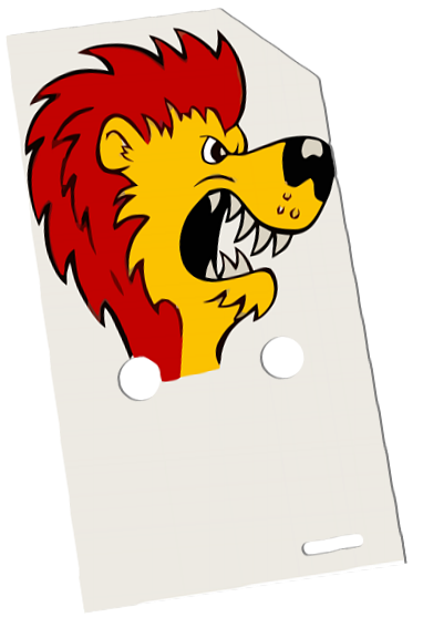 Adventures of Rocky and Bullwinkle and Friends Lion Plastic - Image 1