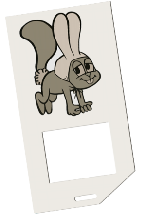 Adventures of Rocky and Bullwinkle and Friends Rocky Plastic