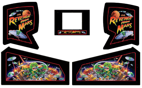 Revenge From Mars Cabinet Decals (Next Gen) - Image 1