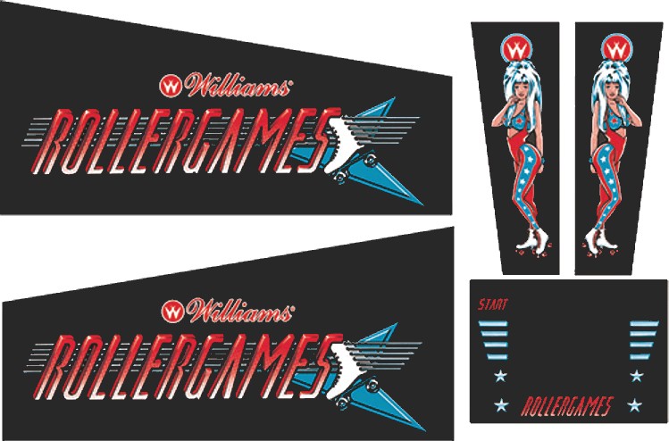 Rollergames Cabinet Decals (Next Gen) - Image 1
