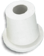 Rubber Sleeve Tapered White