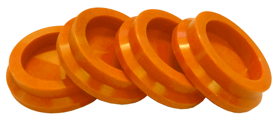 Silicon Feet Orange Set/4 - Image 1