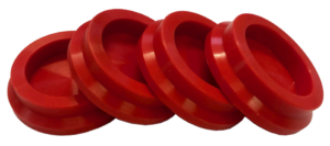 Silicon Feet Red Set/4