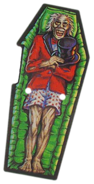 Scared Stiff Coffin Decal