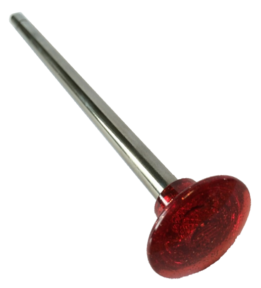 Ball Shooter Rod Transparent Metallic Red Knob - Image 1