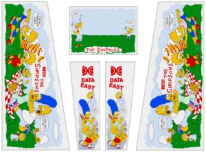 The Simpsons Cabinet Decals