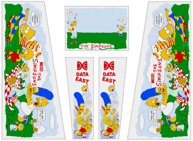 The Simpsons Cabinet Decals - Image 1
