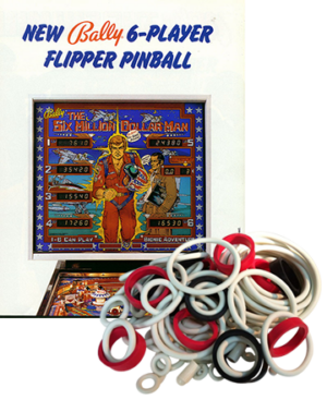 The Six Million Dollar Man Rubber Set