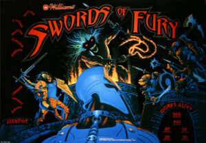 Swords of Fury Backglass