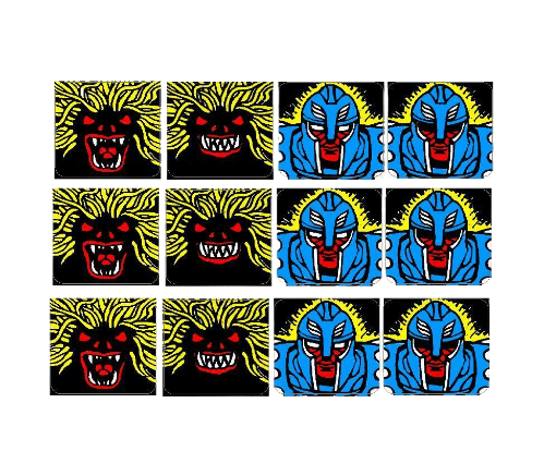 Swords Of Fury Target Decal Set - Image 1