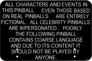 South Park Adult Warning Topper Plate