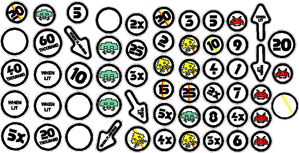 Space Invaders Insert Decals