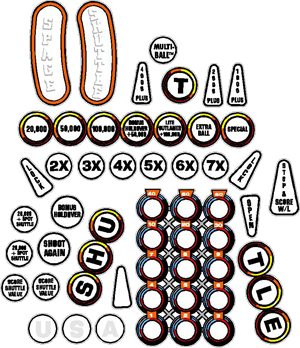 Space Shuttle Insert Decals