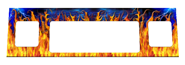 Metallica Speaker Panel Decal Flames - Image 1