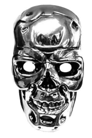 Terminator 2 Skull Silver