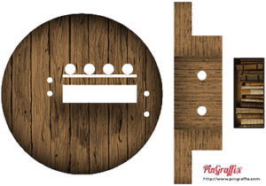 Addams Family Bookcase Kit Wood