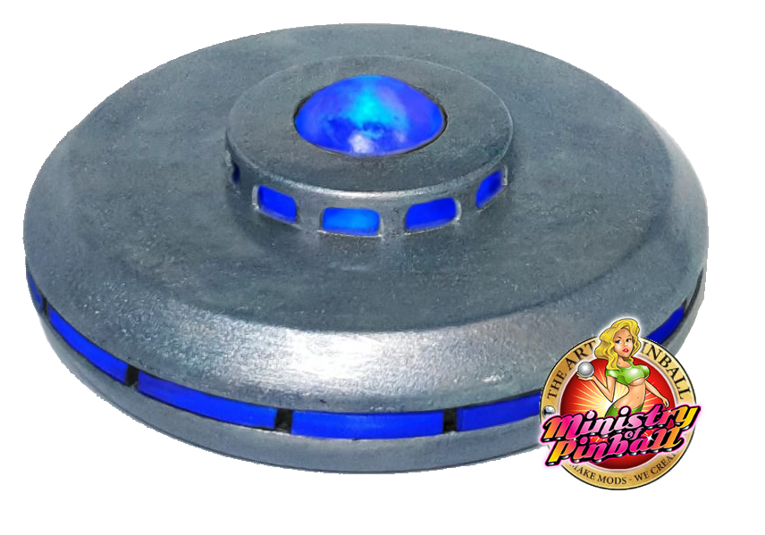 Godzilla Xiliens Flying Saucer Pop Bumper by The Art of Pinball