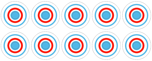 Surf Champ Target Decals laminated - Image 1