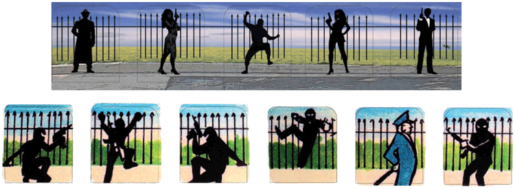 Secret Service Target Decals laminated - Image 1