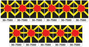 Scorpion Target Decals laminated