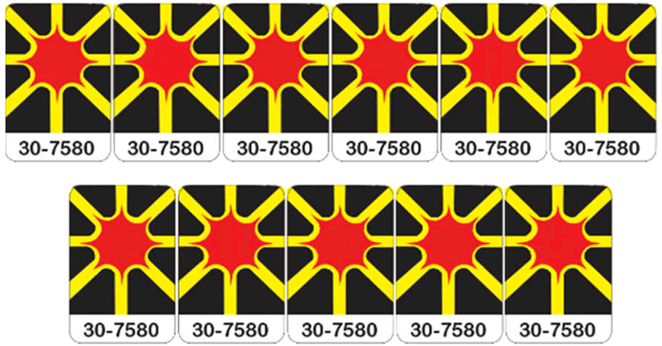 Scorpion Target Decals laminated - Image 1