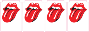 Rolling Stones Decals laminated
