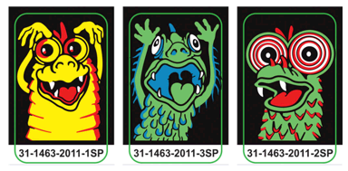 Elvira and the Party Animals Target Decals laminated - Image 1