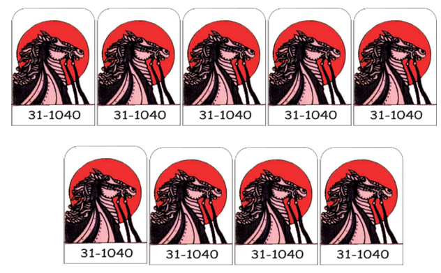 Cosmic Gunfight Target Decals laminated - Image 1